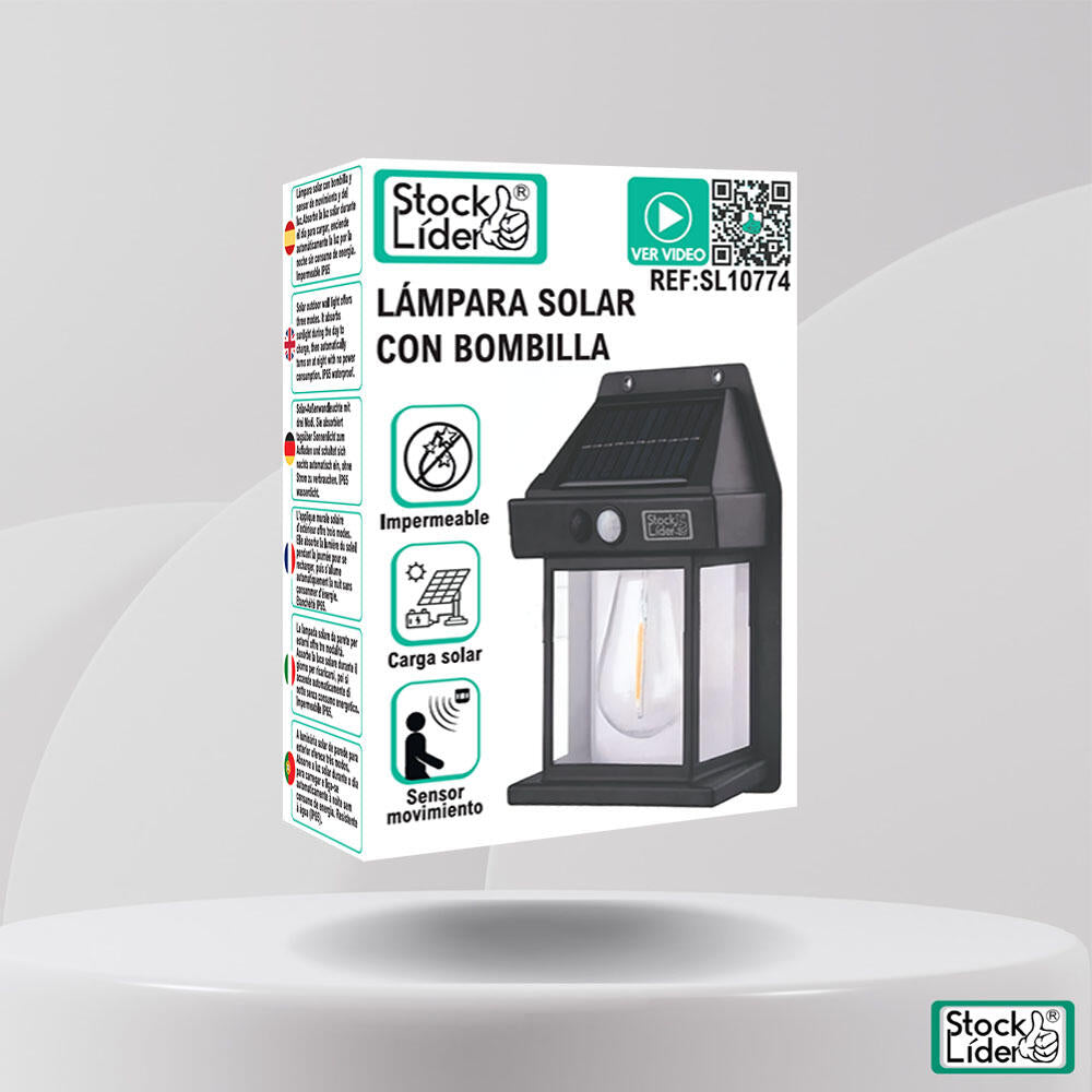 Lámpara solar con bombilla